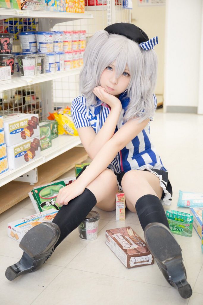 ローソンコスの艦これ香取・鹿島がエロいコスプレ画像